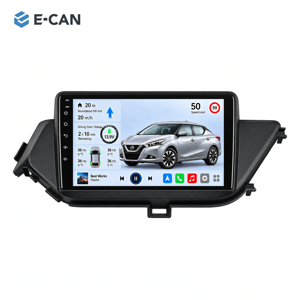 Nissan Lannia U15 2016, 9-inch LHD fascia: 01 product white. Standard QLED1280x720; 2K screens optional.