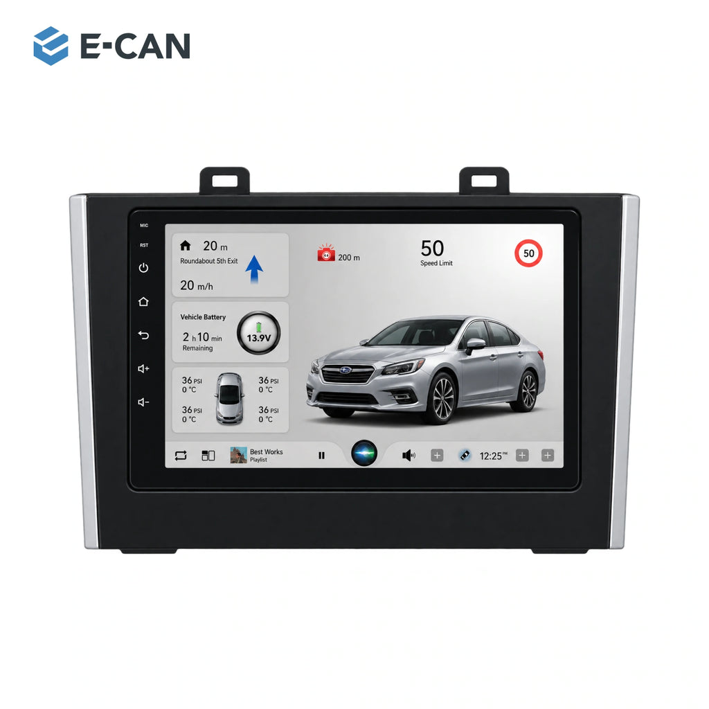 9-inch head unit with vehicle-specific fascia and SP10 interface for Subaru Legacy BN / BS BS 2015–2018