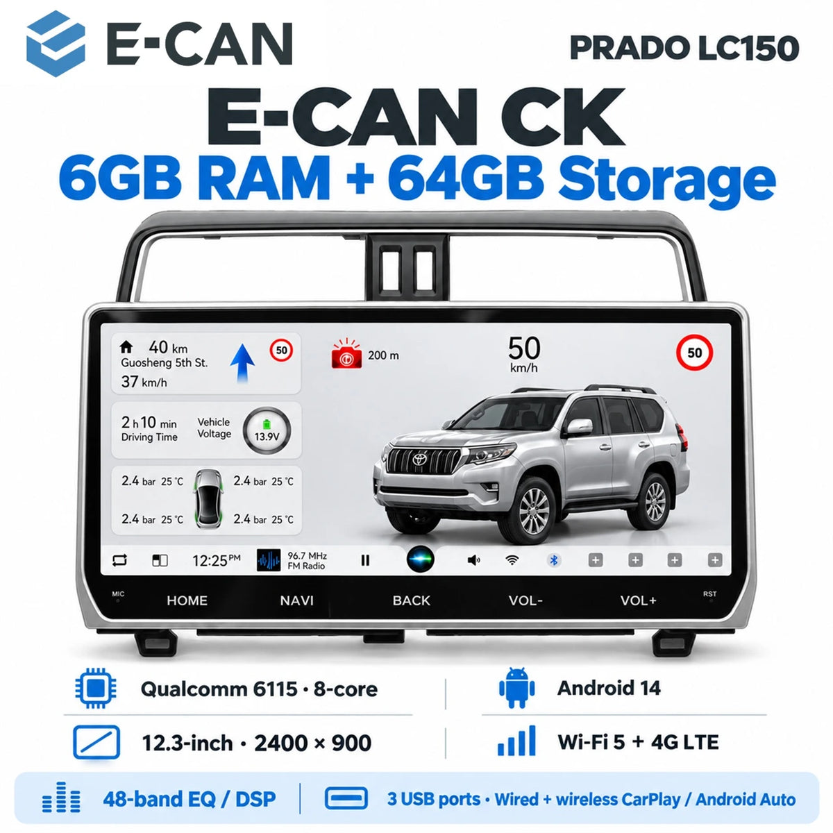 Toyota Prado LC150 sku-01-CK-6-64GB