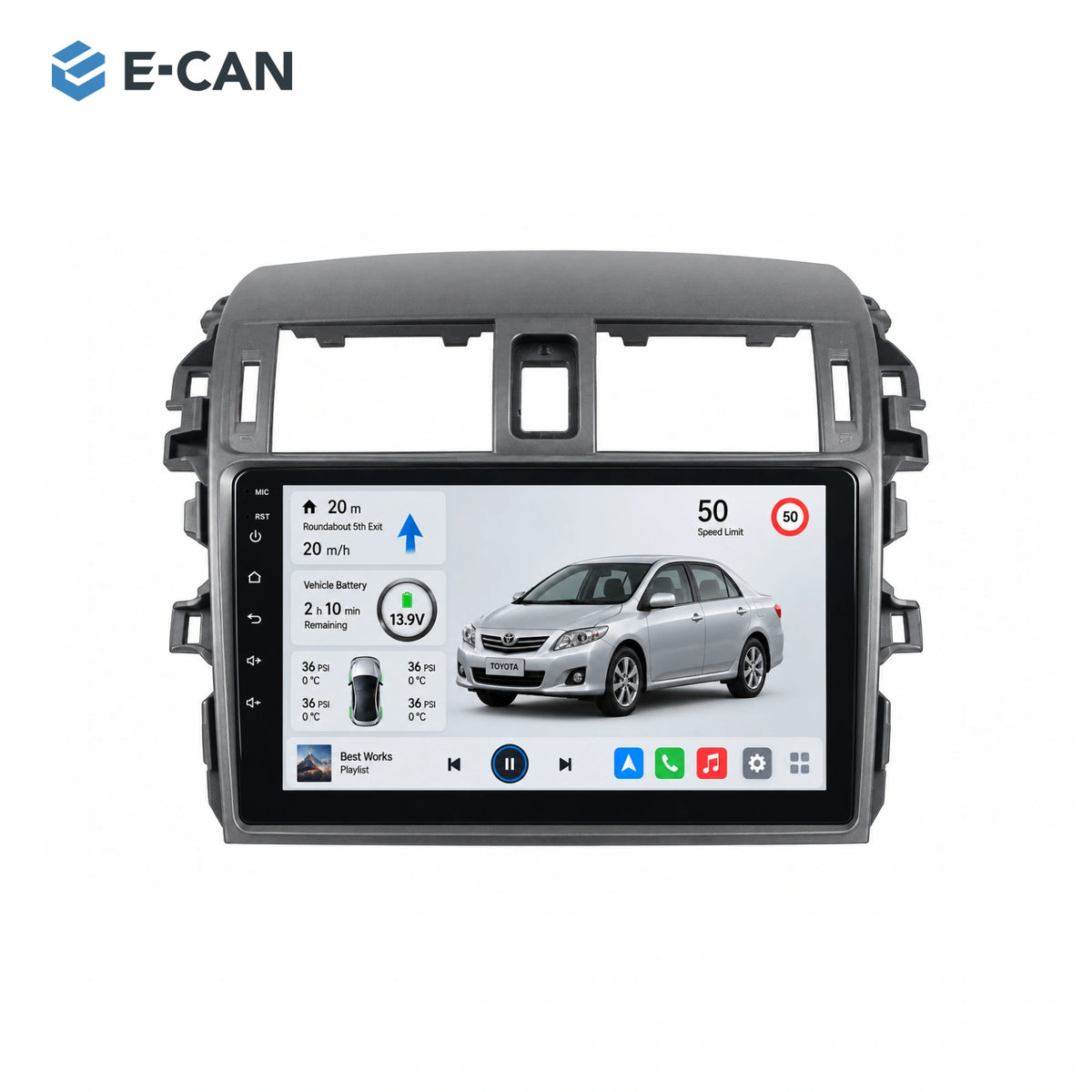 E-CAN Toyota corolla Large vent frame · 2009–2013 hero