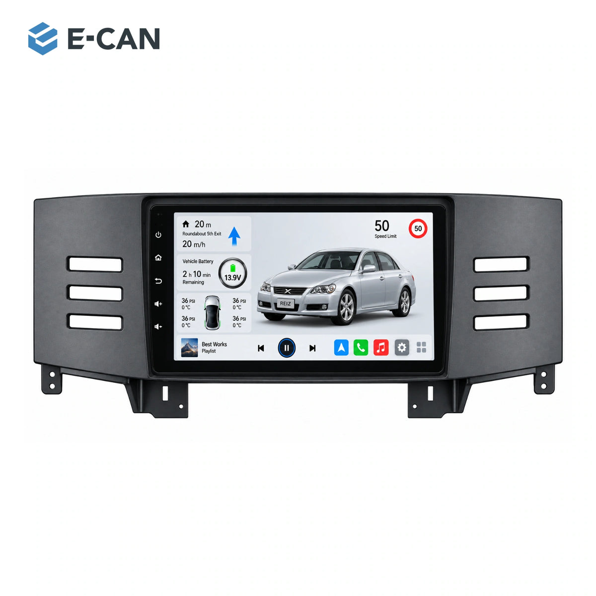 E-CAN Toyota mark-x Black fascia · X120 · 2005–2009 hero