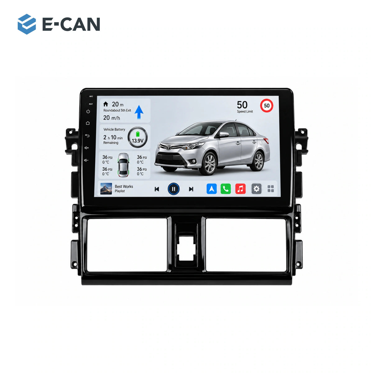 E-CAN Toyota vios Standard fascia · 2013–2016 hero