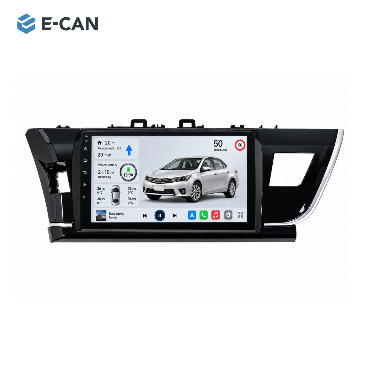 E-CAN Toyota corolla Taiwan LHD fascia · 2014–2016 hero
