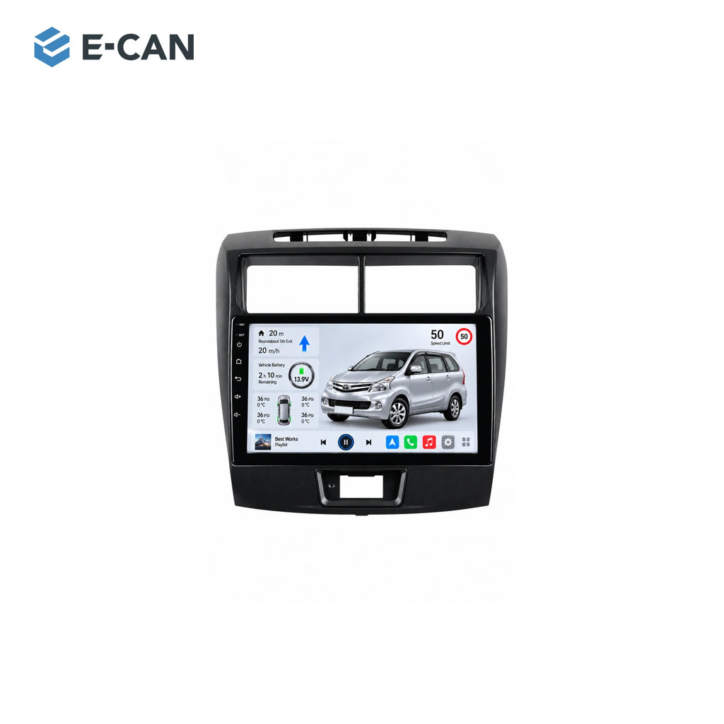 E-CAN Toyota avanza 9-inch · 2012–2018 matched fascia hero