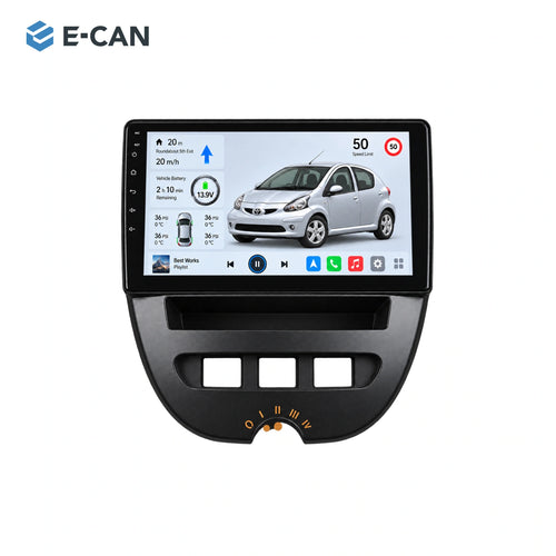 E-CAN Toyota aygo 10-inch · 2005–2013 matched fascia hero