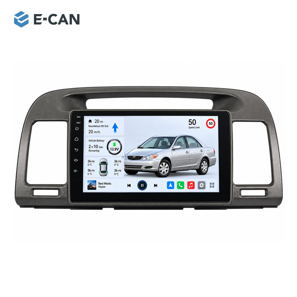 E-CAN Toyota camry 9-inch · 2002–2005 matched fascia hero