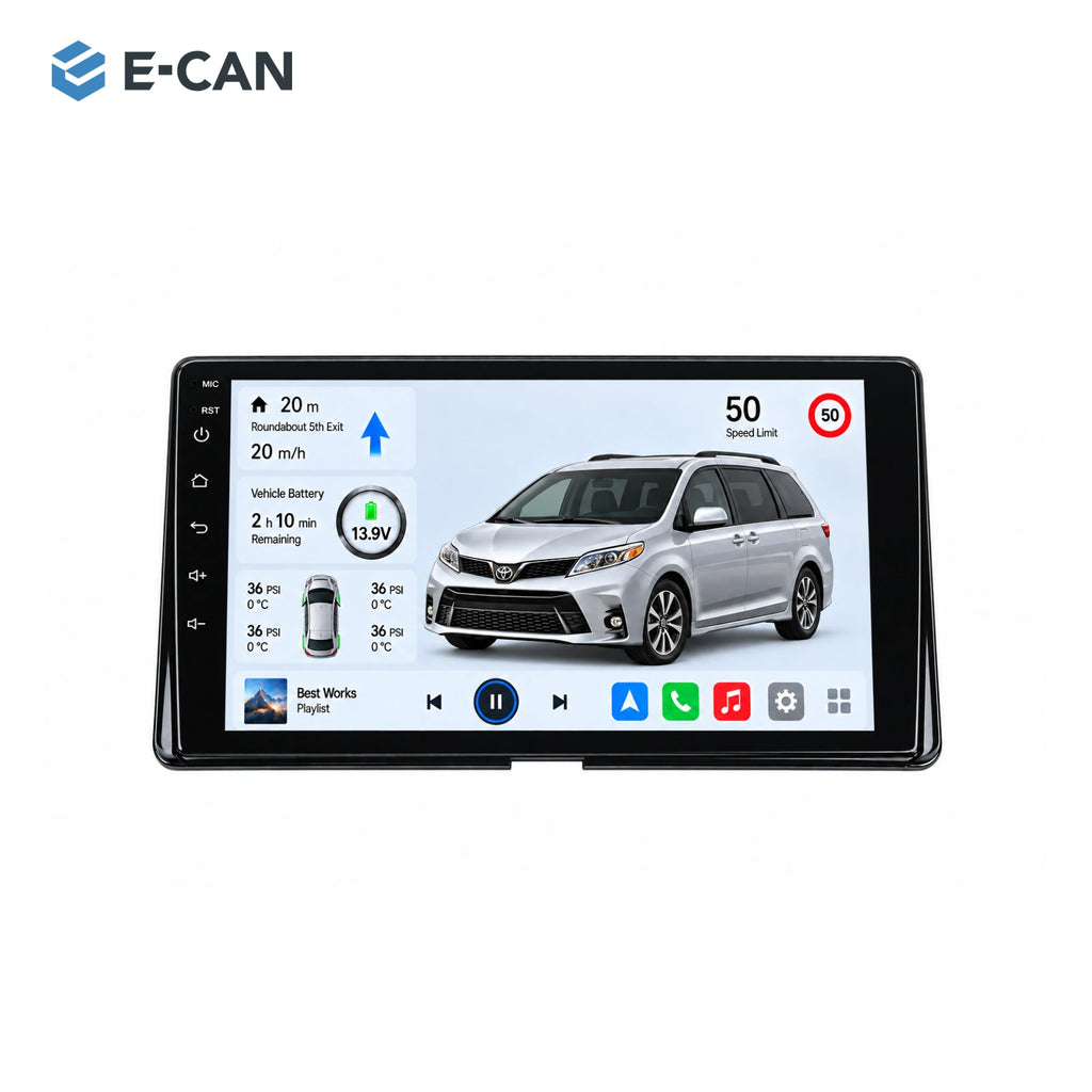 E-CAN Toyota sienna Compact radio fascia · 2017–2019 hero