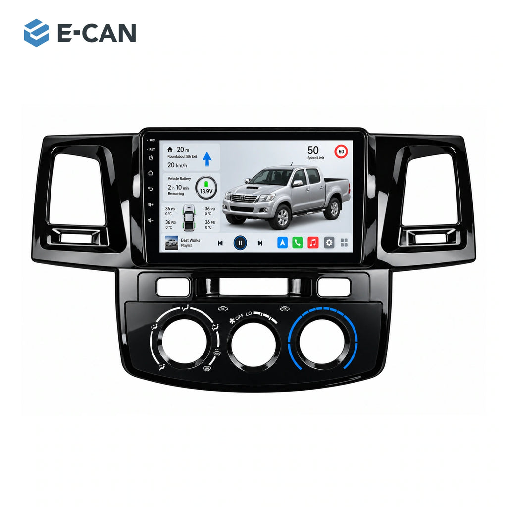 E-CAN Toyota hilux 9-inch · 2011–2015 matched fascia hero