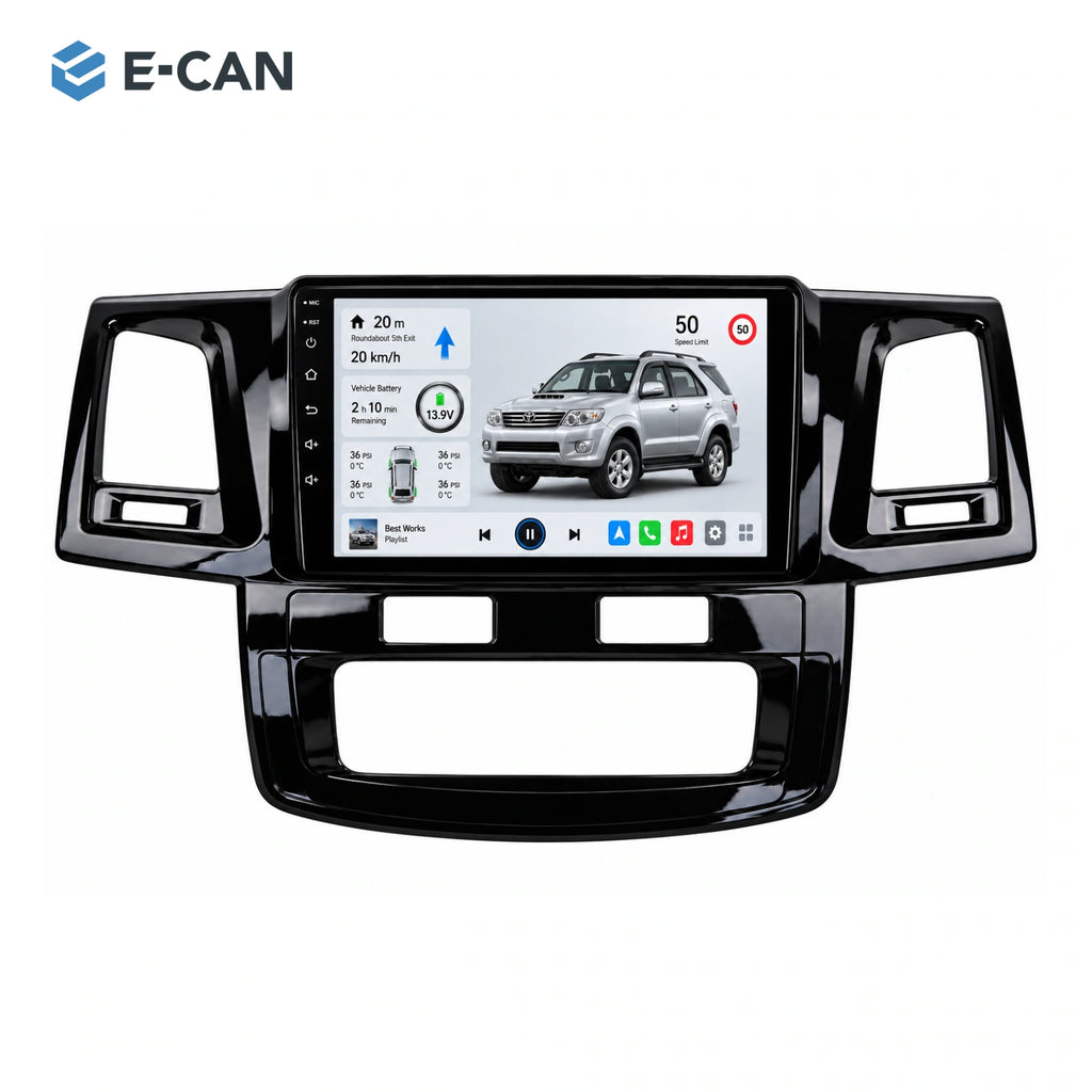 E-CAN Toyota fortuner 9-inch · 2009–2015 matched fascia hero