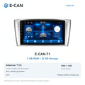 E-CAN Toyota avensis 9-inch · 2012–2014 matched fascia E-CAN-T1 2GB + 32GB