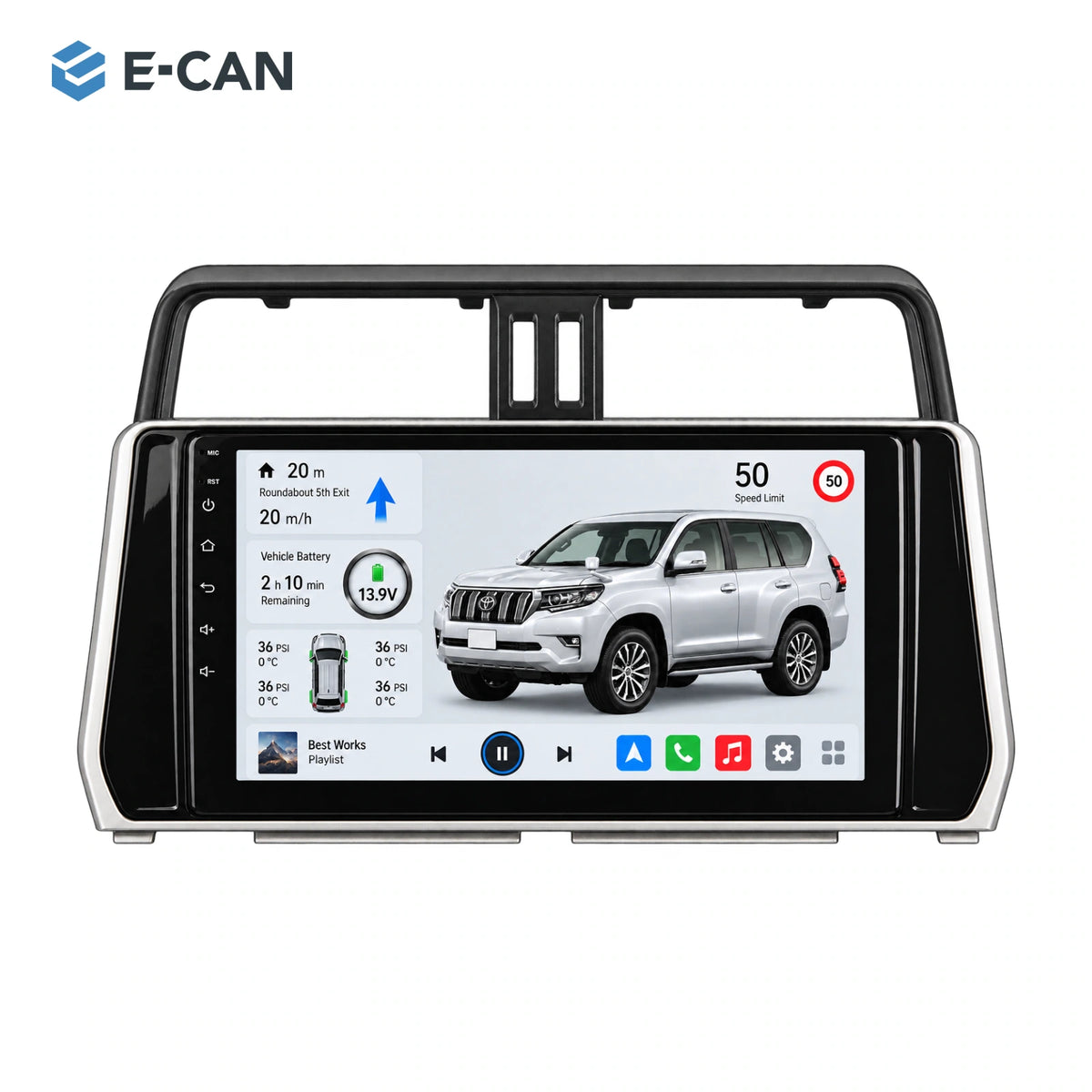 E-CAN Toyota land-cruiser-prado 10-inch second facelift · 2018–2019 hero