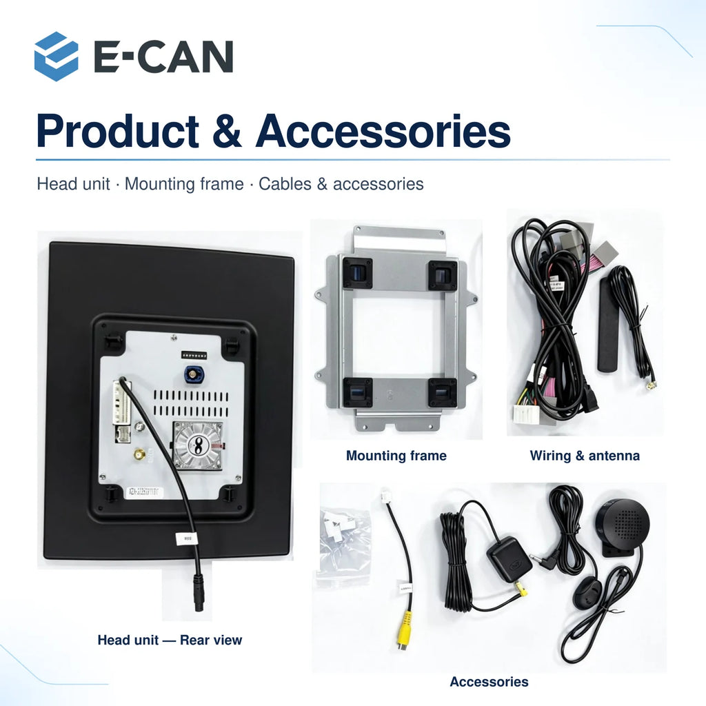 E-CAN Volvo head unit and accessories